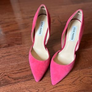 Hot Pink Suede STEVE MADDEN pumps